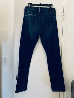Men’s Mavi White Edge Straight Leg Blue Denim Jeans 30 x 32 Stretch